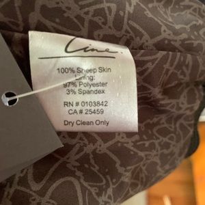 Leather Moto Jacket by Line